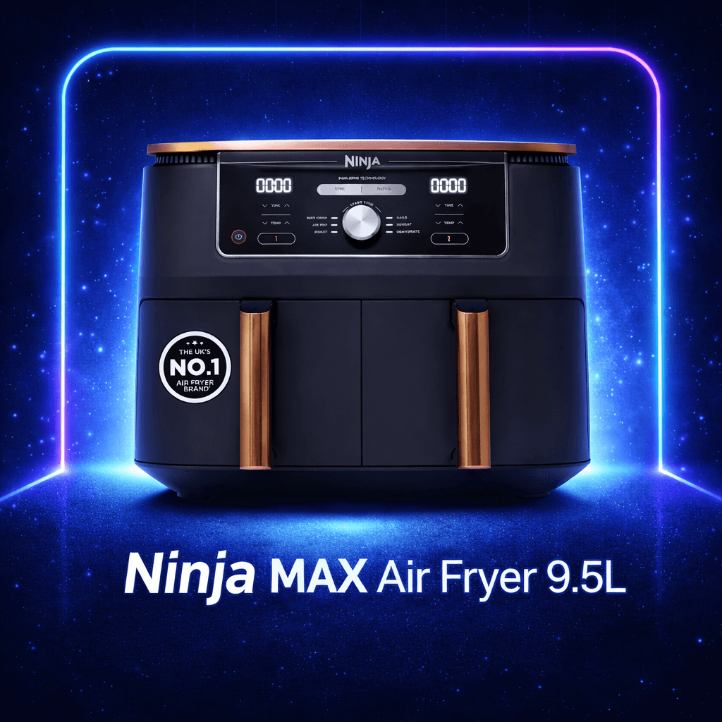 Prize: Ninja MAX 6-in-1 Dual Zone Air Fryer 9.5L